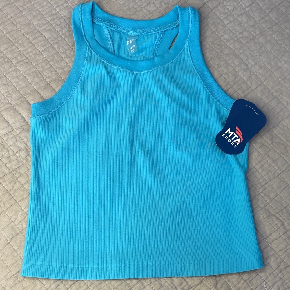 MTA Sport Girls' Ribbed Racerback Tank Top - NWT 10/12